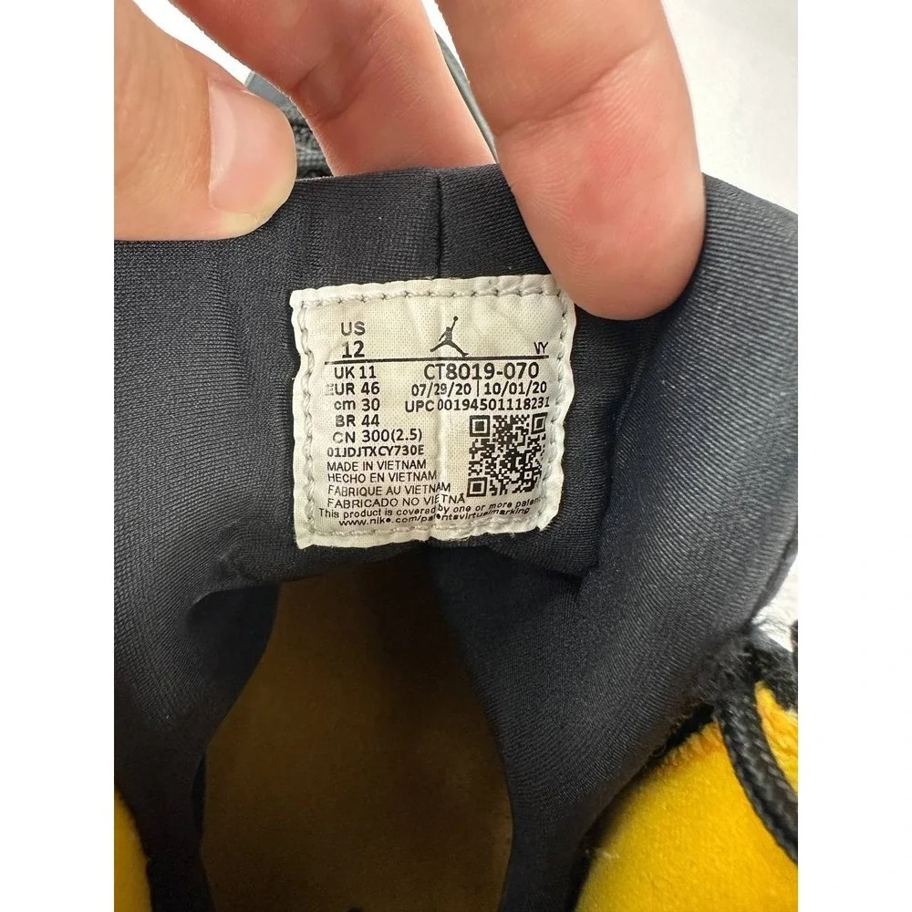 Nike Air Jordan 9 Retro 'Dark Charcoal University Gold' CT8019-070 Size 12